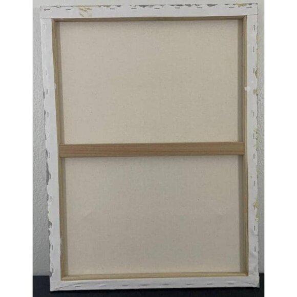 Minimalist Mixed Media Art - Acrylic Leather Geometric Square Abstract Painting - Picture 6 of 6